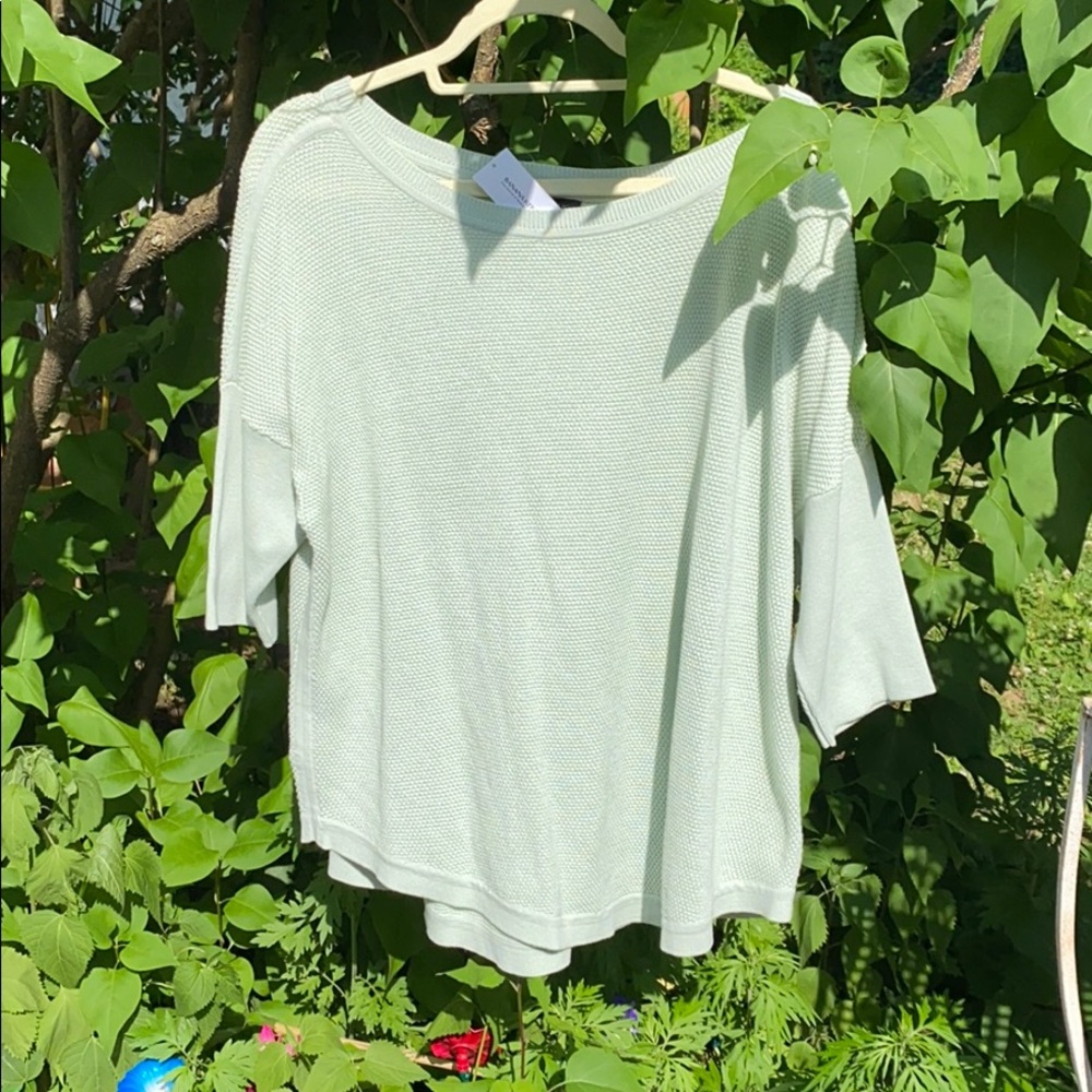 Mint green shirt